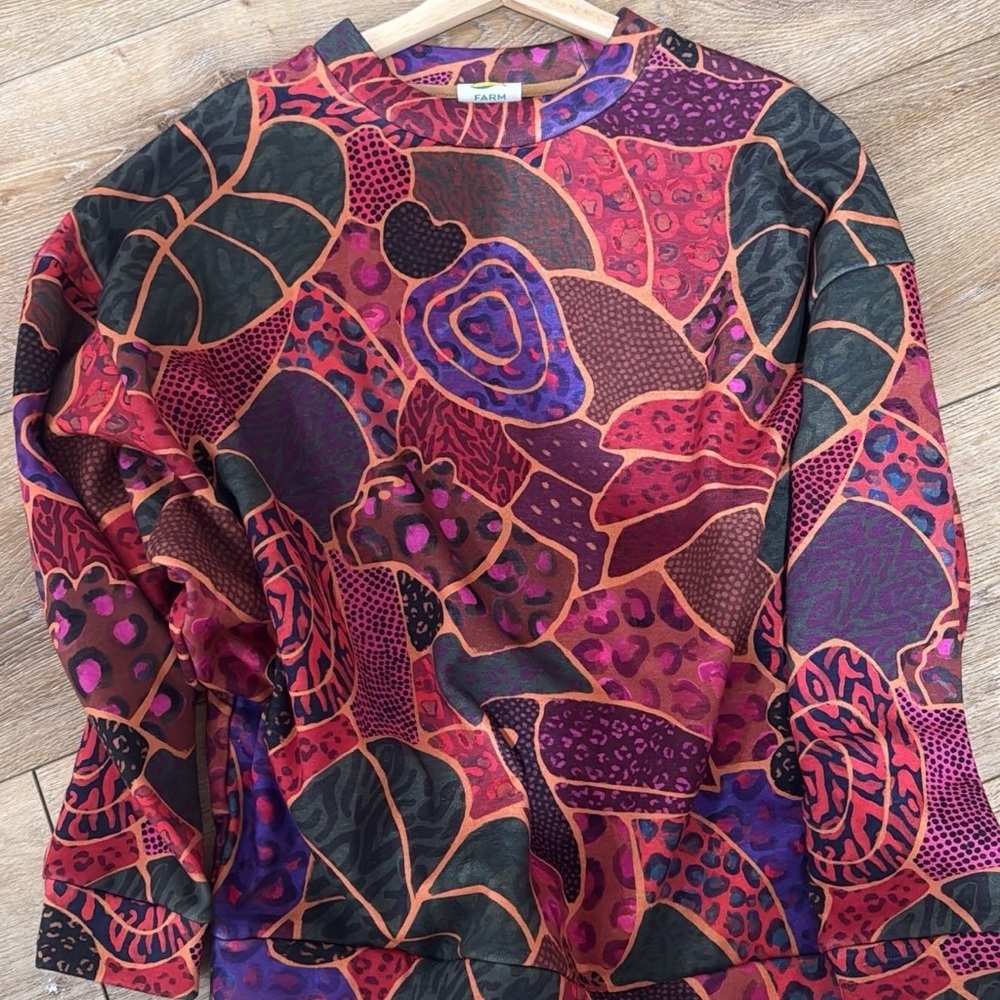 Farm Rio Patterned Women's Sweater - Picture 2 of 3